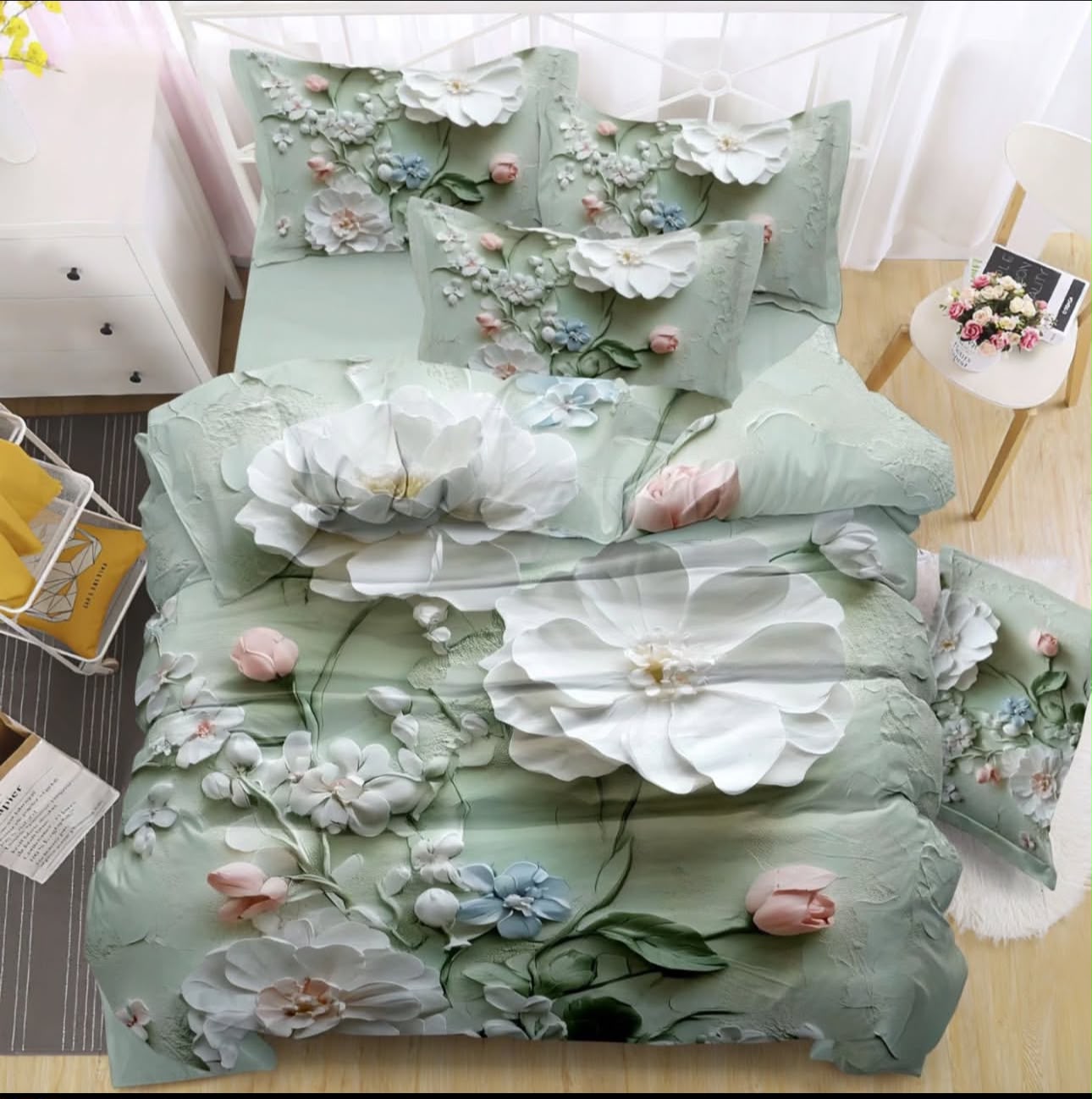 Premium 5D Printed Bedsheet - BM-38