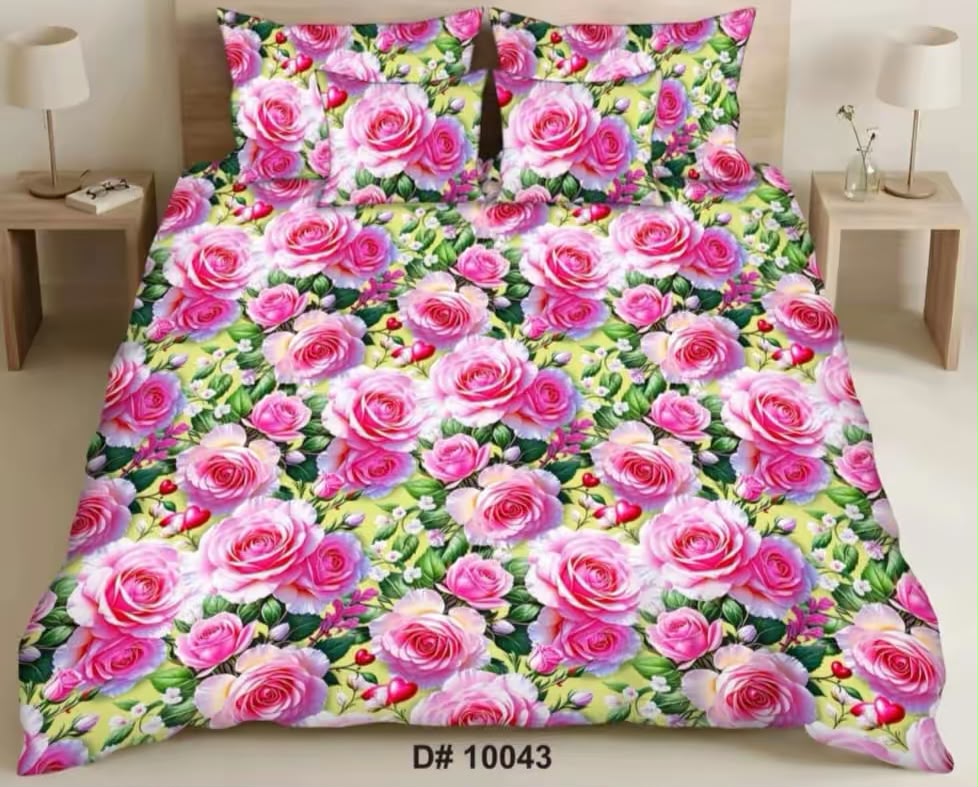 Premium 5D Printed Bedsheet - BM-15