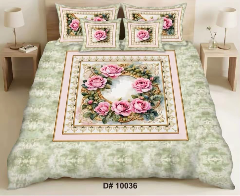 Premium 5D Printed Bedsheet - BM-11