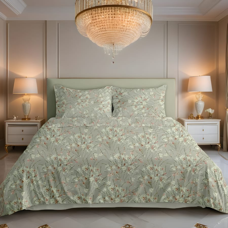 Premium Printed Bed Sheet Set - BM59