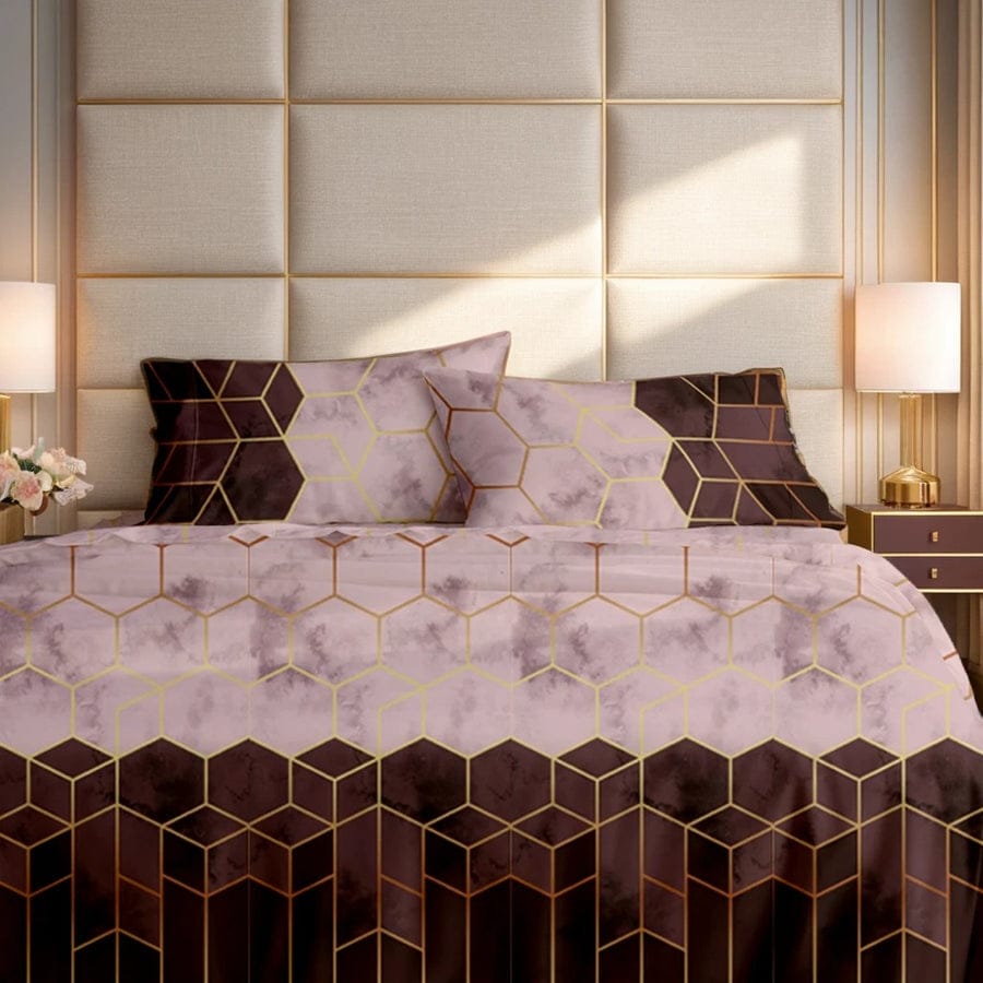 Premium Printed Bed Sheet Set - BM51