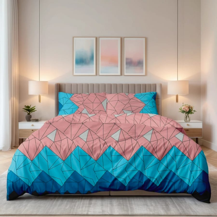 Premium Printed Bed Sheet Set - BM42