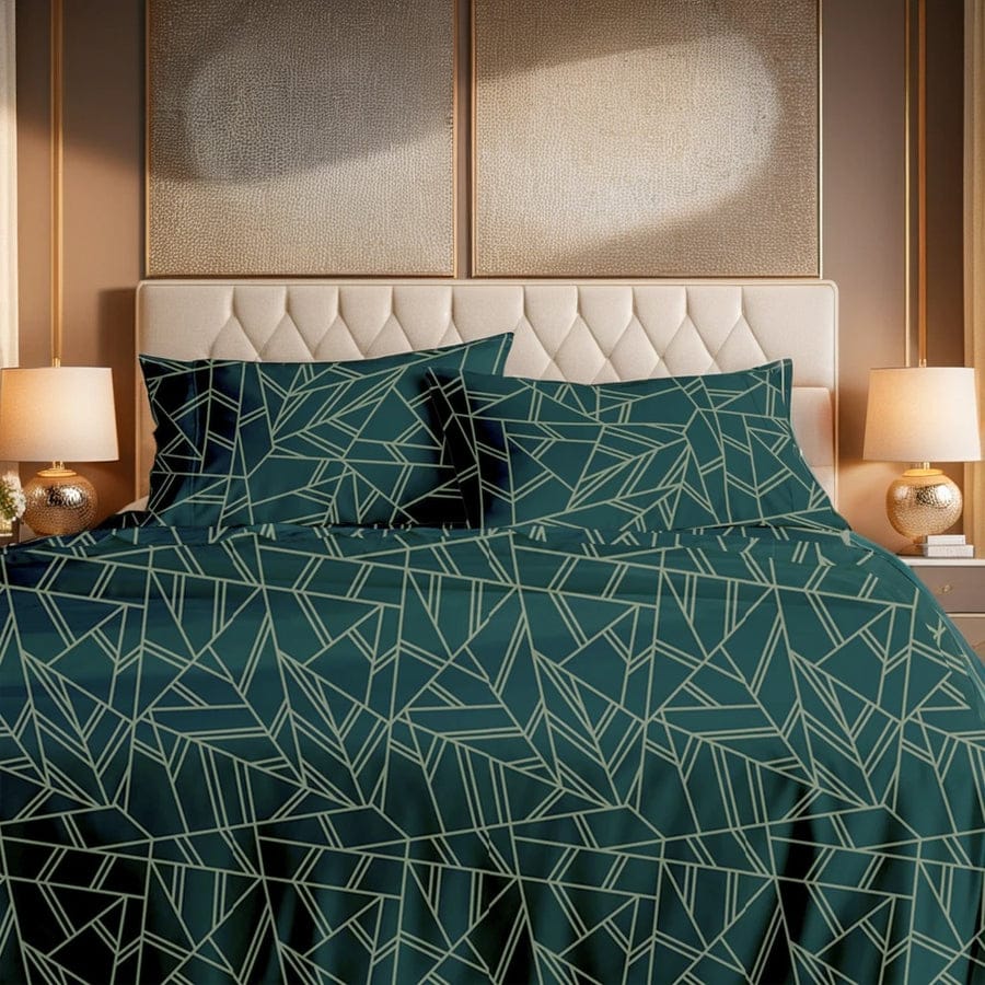 Premium Printed Bed Sheet Set - BM38