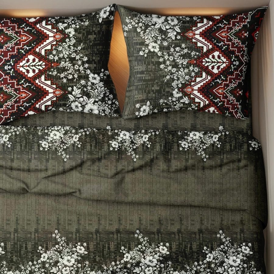 Premium Printed Bed Sheet Set - BM18