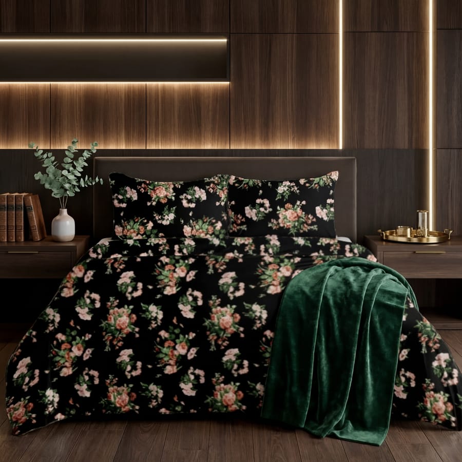 Premium Printed Bed Sheet Set - BM16