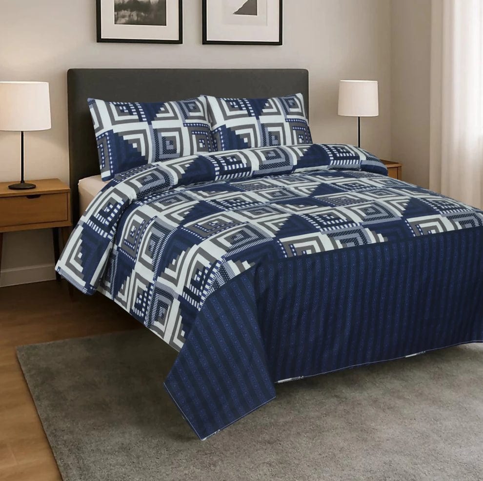 Premium Printed Bed Sheet Set - BM14