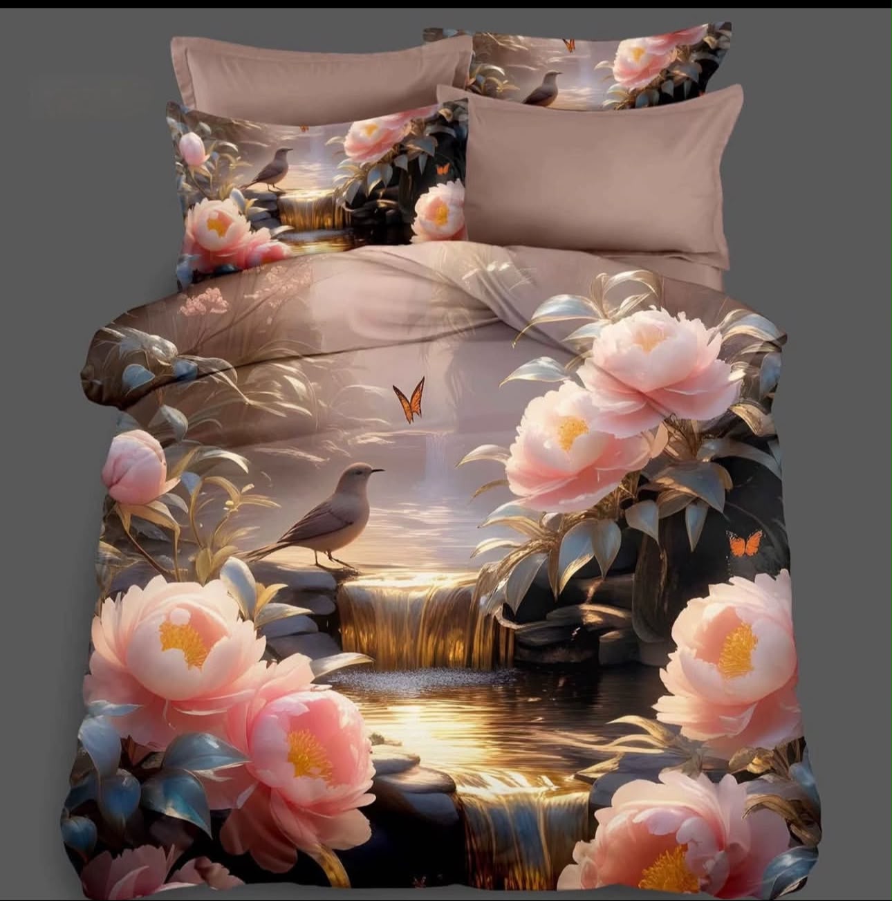 Premium 5D Printed Bedsheet - BM-47