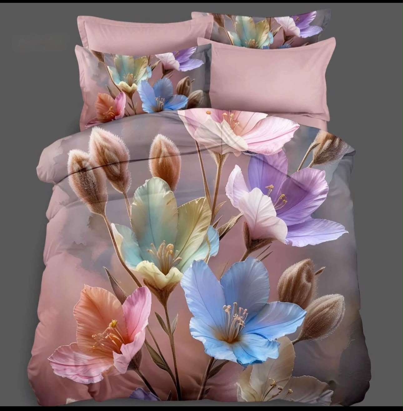 Premium 5D Printed Bedsheet - BM-40