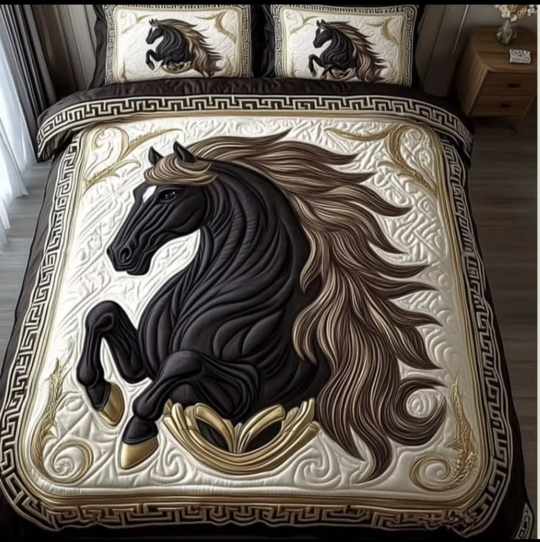 Premium 5D Printed Bedsheet - BM-39