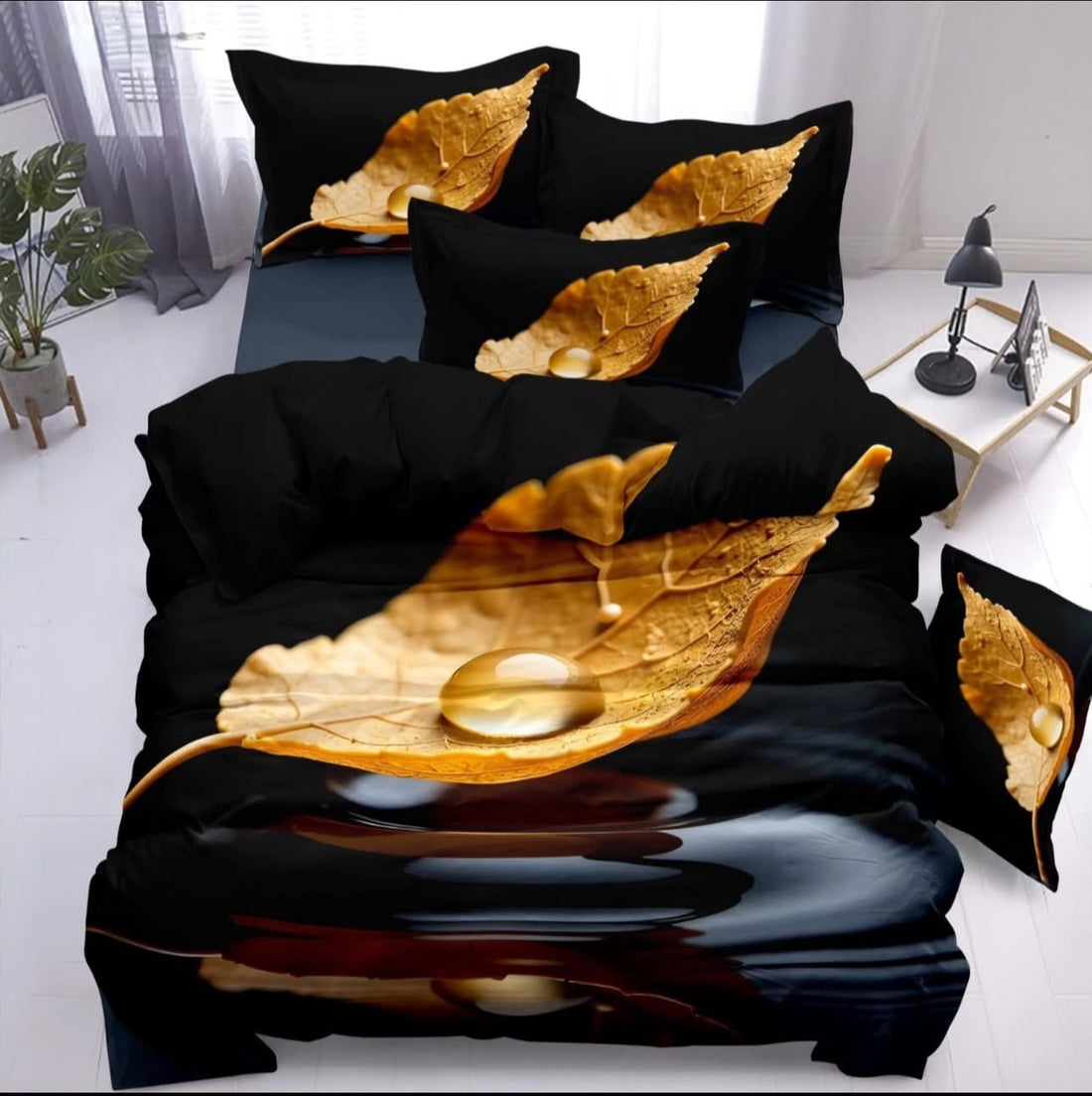 Premium 5D Printed Bedsheet - BM-37