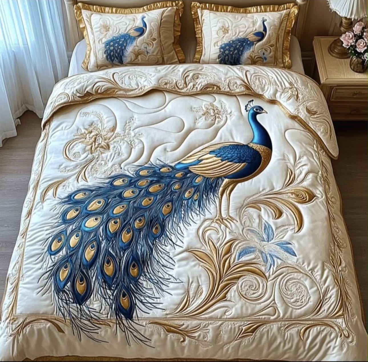 Premium 5D Printed Bedsheet - BM-34