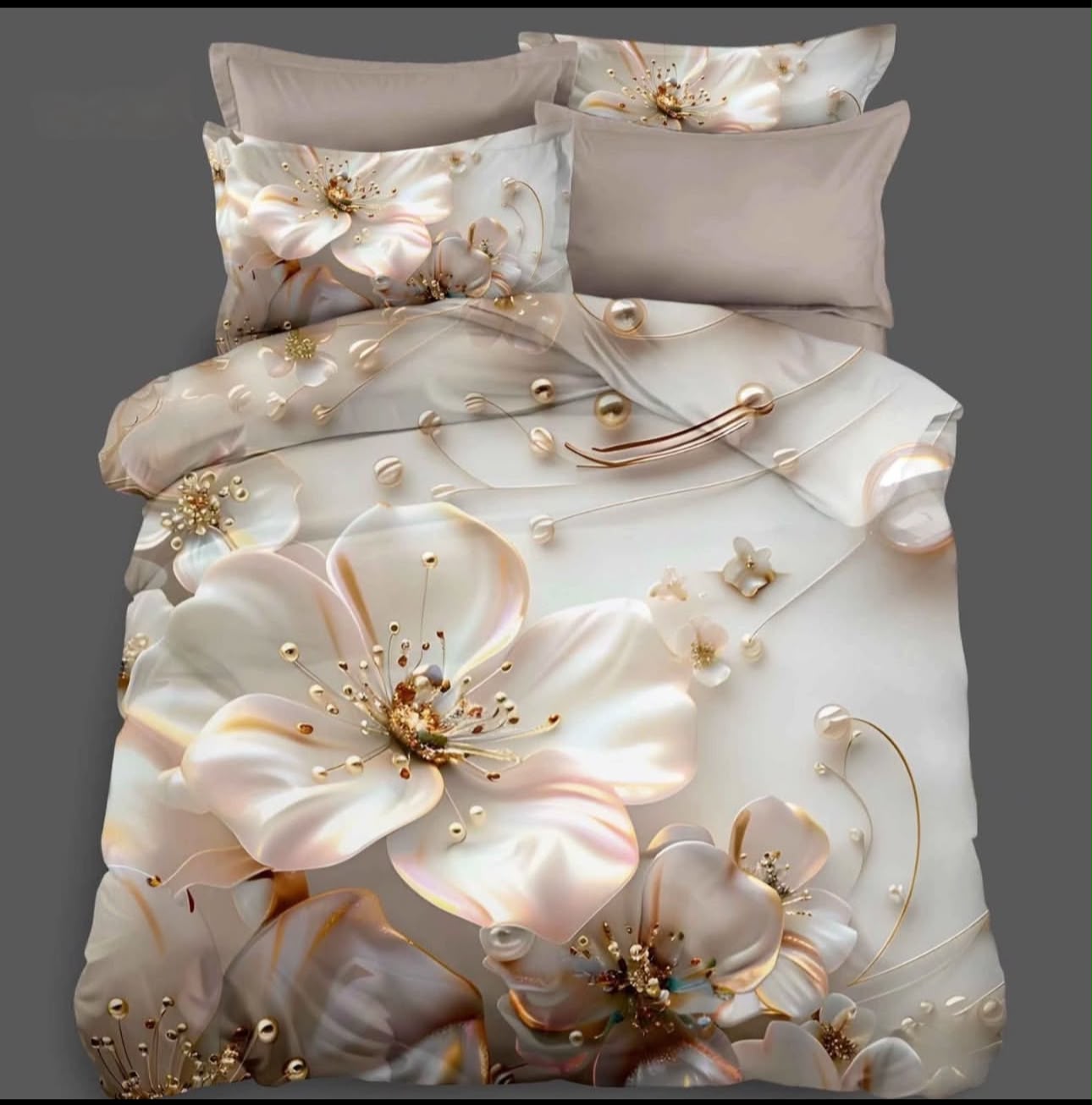 Premium 5D Printed Bedsheet - BM-30