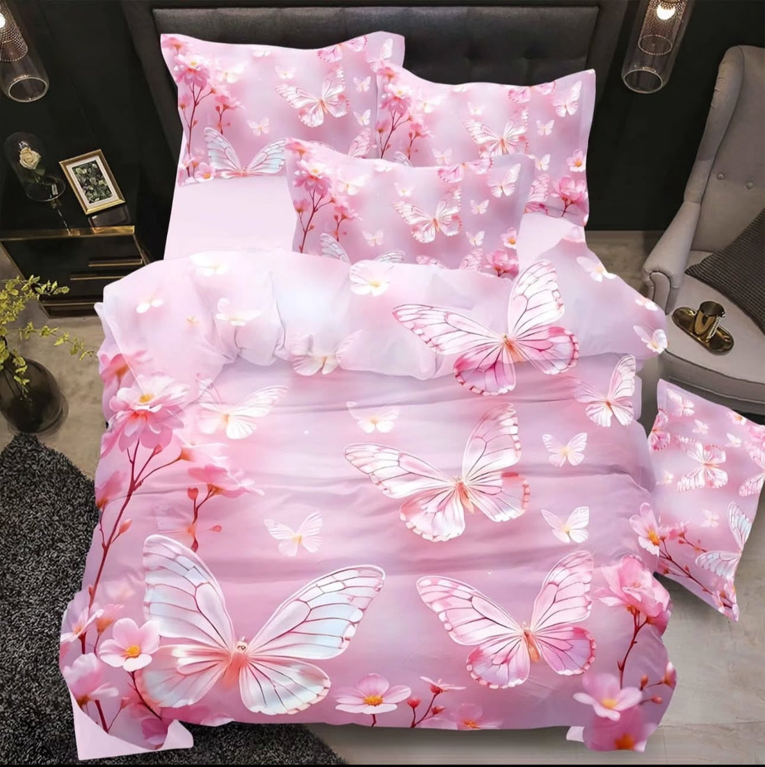 Premium 5D Printed Bedsheet - BM-29