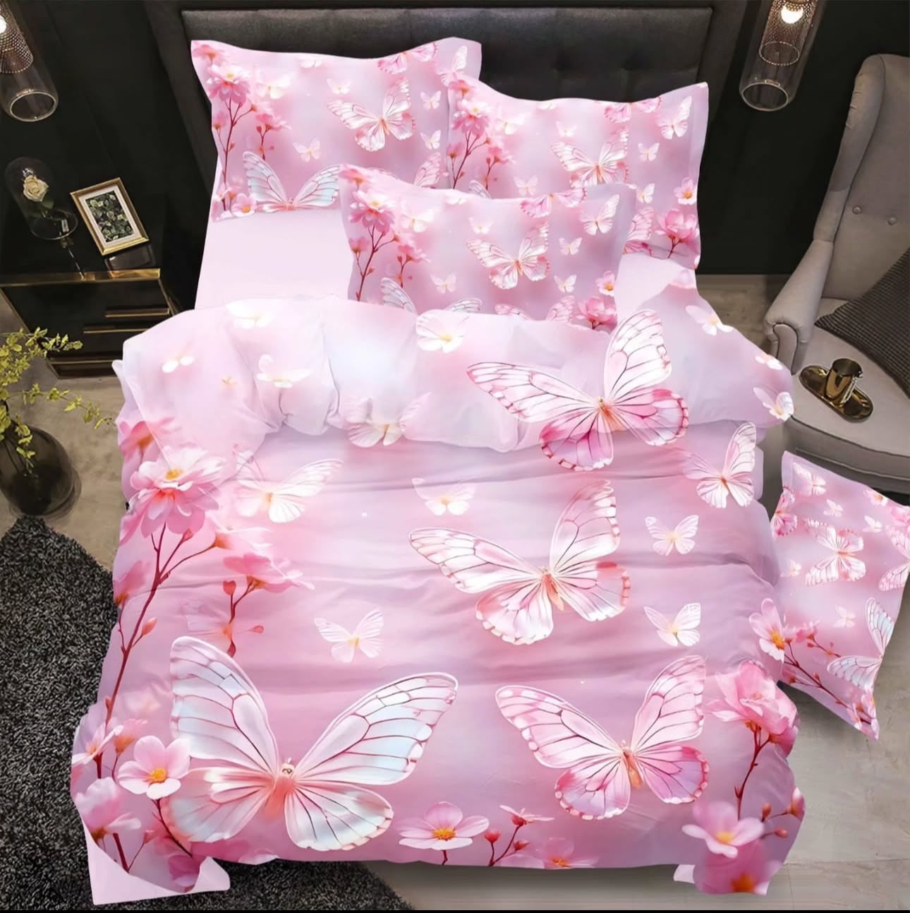 Premium 5D Printed Bedsheet - BM-29