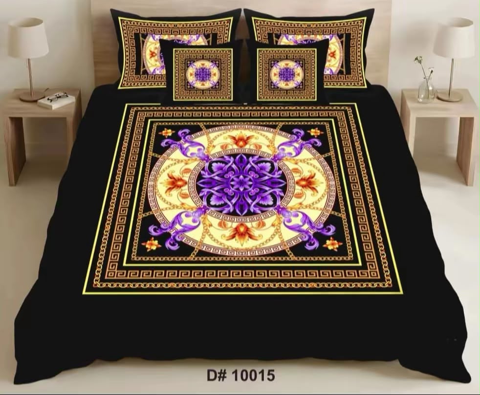 Premium 5D Printed Bedsheet - BM-27