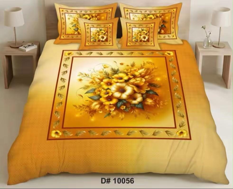 Premium 5D Printed Bedsheet - BM-26