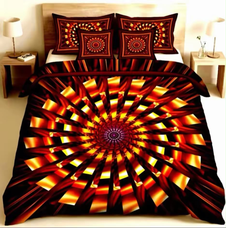 Premium 5D Printed Bedsheet - BM-21
