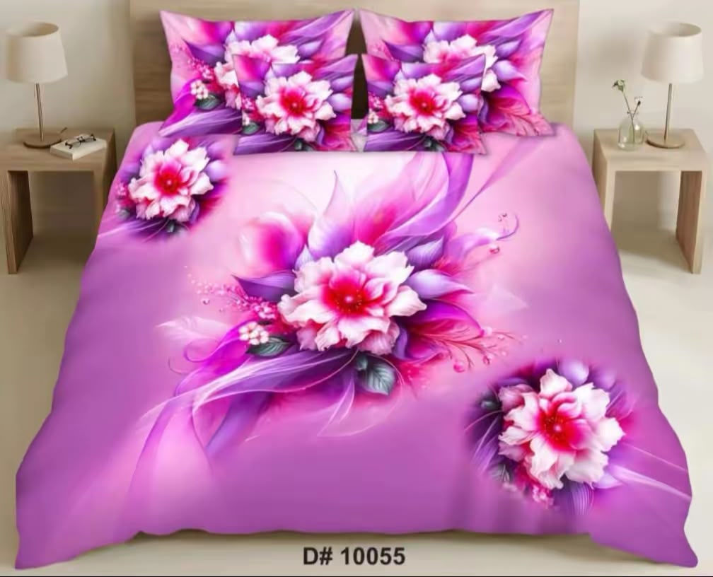 Premium 5D Printed Bedsheet - BM-20