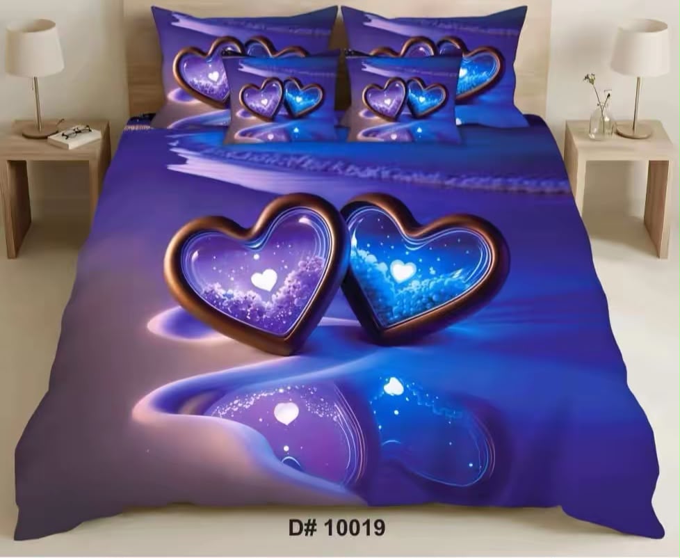 Premium 5D Printed Bedsheet - BM-14
