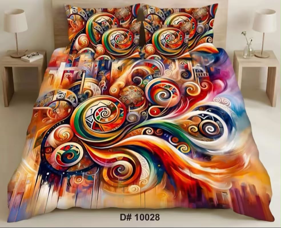 Premium 5D Printed Bedsheet - BM-12