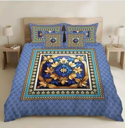 Premium 5D Printed Bedsheet - BM-09