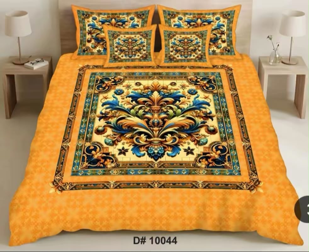 Premium 5D Printed Bedsheet - BM-08