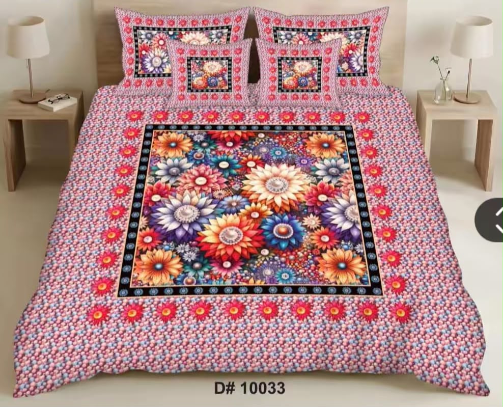 Premium 5D Printed Bedsheet - BM-07