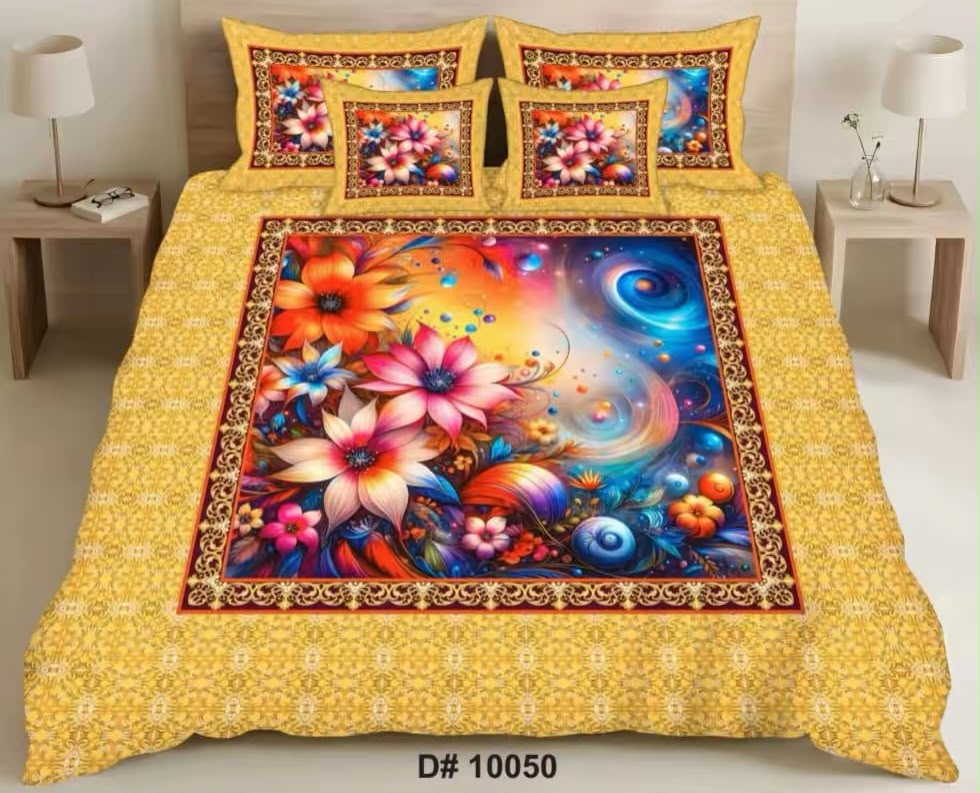 Premium 5D Printed Bedsheet - BM-03