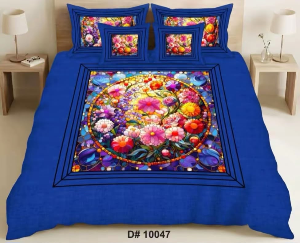 Premium 5D Printed Bedsheet - BM-02