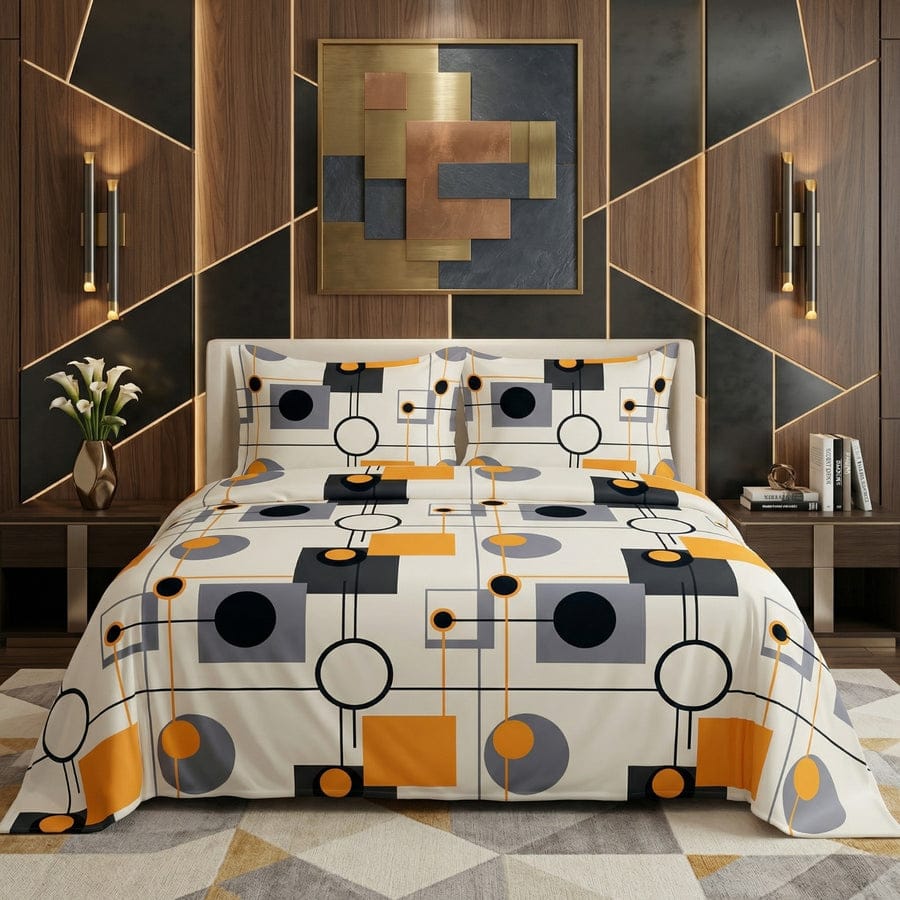 Premium Printed Bed Sheet Set - BM76