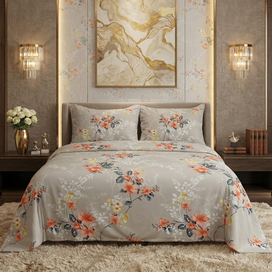 Premium Printed Bed Sheet Set - BM72