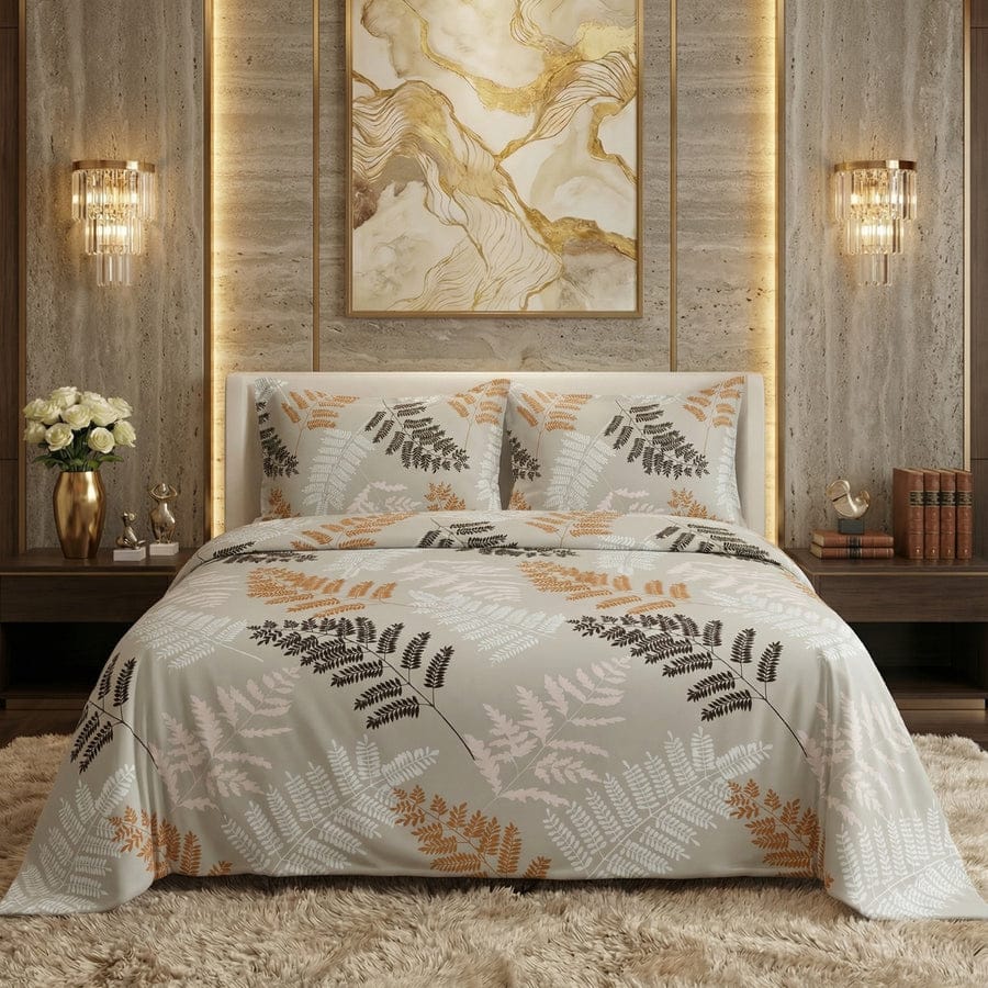 Premium Printed Bed Sheet Set - BM69