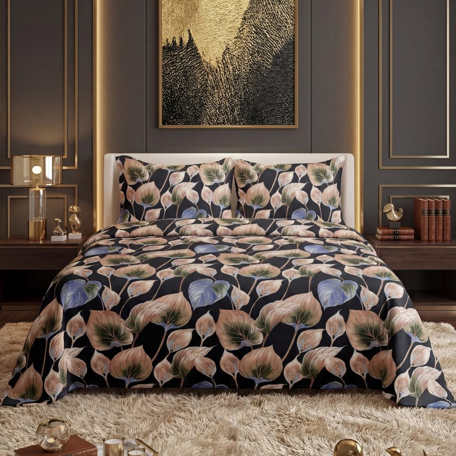 Premium Printed Bed Sheet Set - BM67