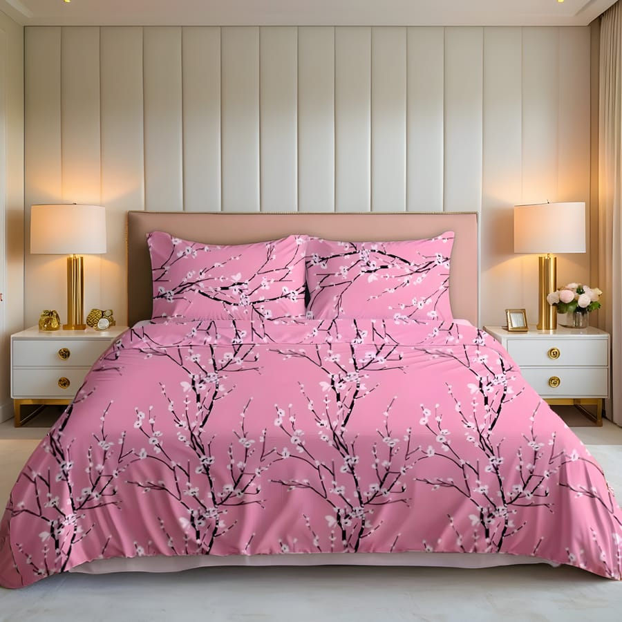 Premium Printed Bed Sheet Set - BM65