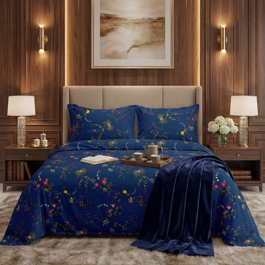 Premium Printed Bed Sheet Set - BM64