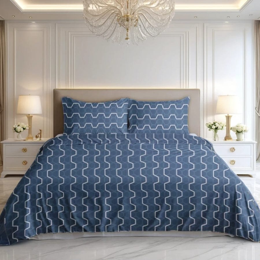 Premium Printed Bed Sheet Set - BM63