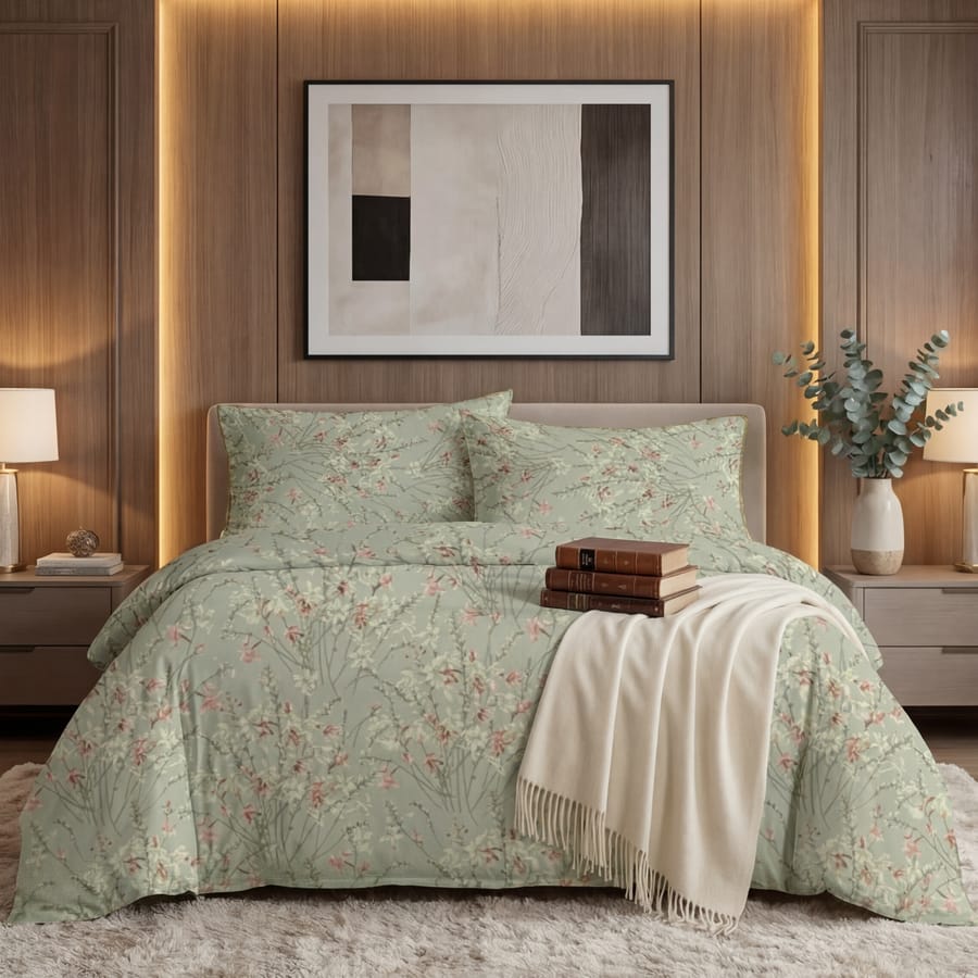 Premium Printed Bed Sheet Set - BM59