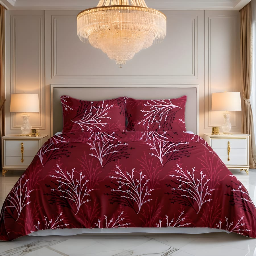 Premium Printed Bed Sheet Set - BM53