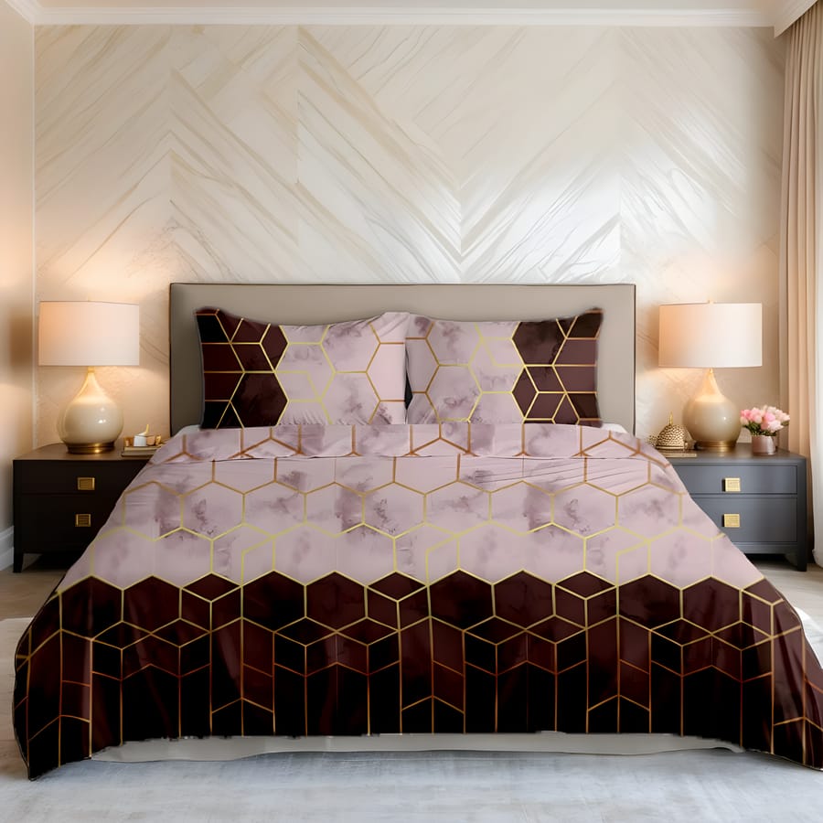 Premium Printed Bed Sheet Set - BM51