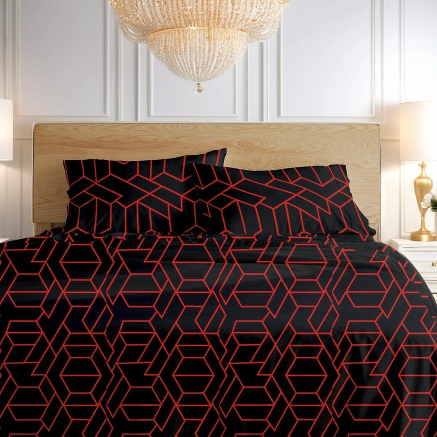 Premium Printed Bed Sheet Set - BM48