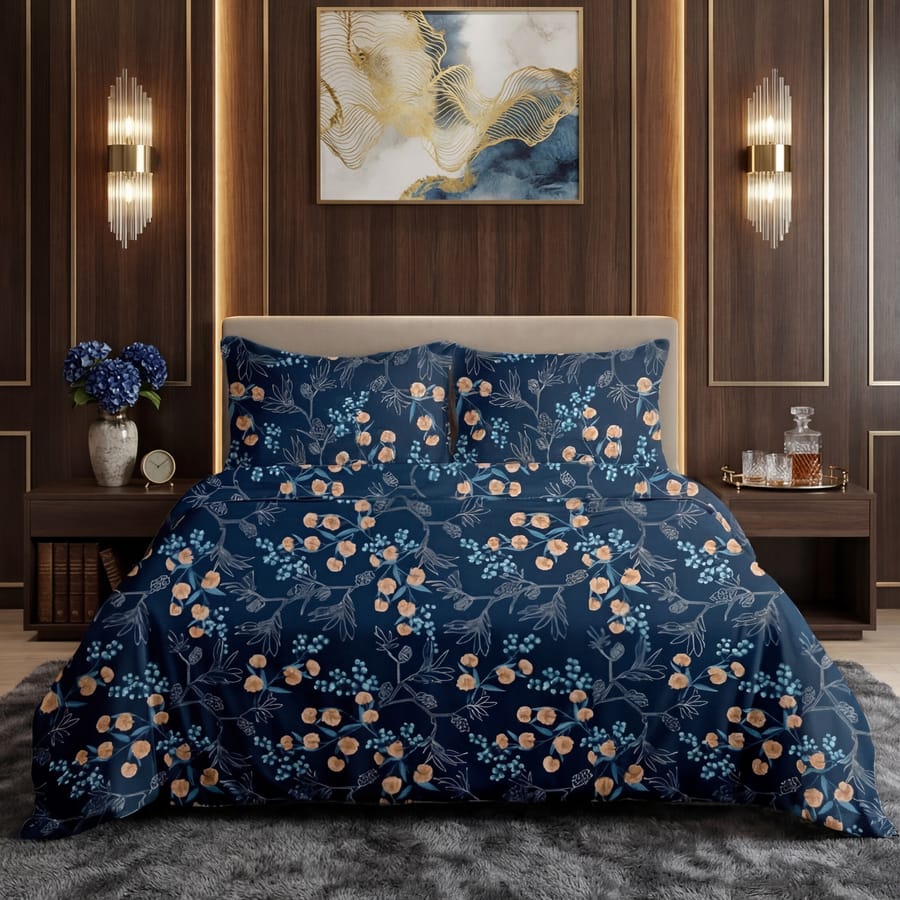 Premium Printed Bed Sheet Set - BM28