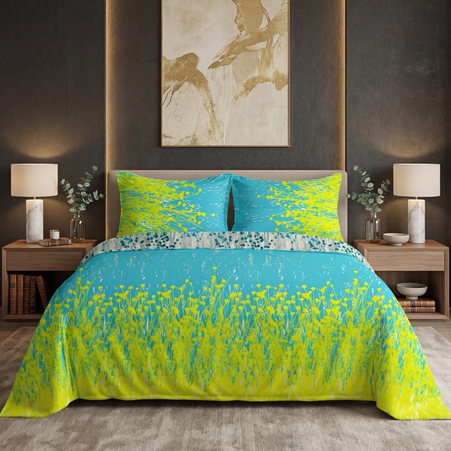 Premium Printed Bed Sheet Set - BM20