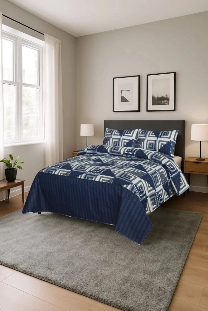 Premium Printed Bed Sheet Set - BM14