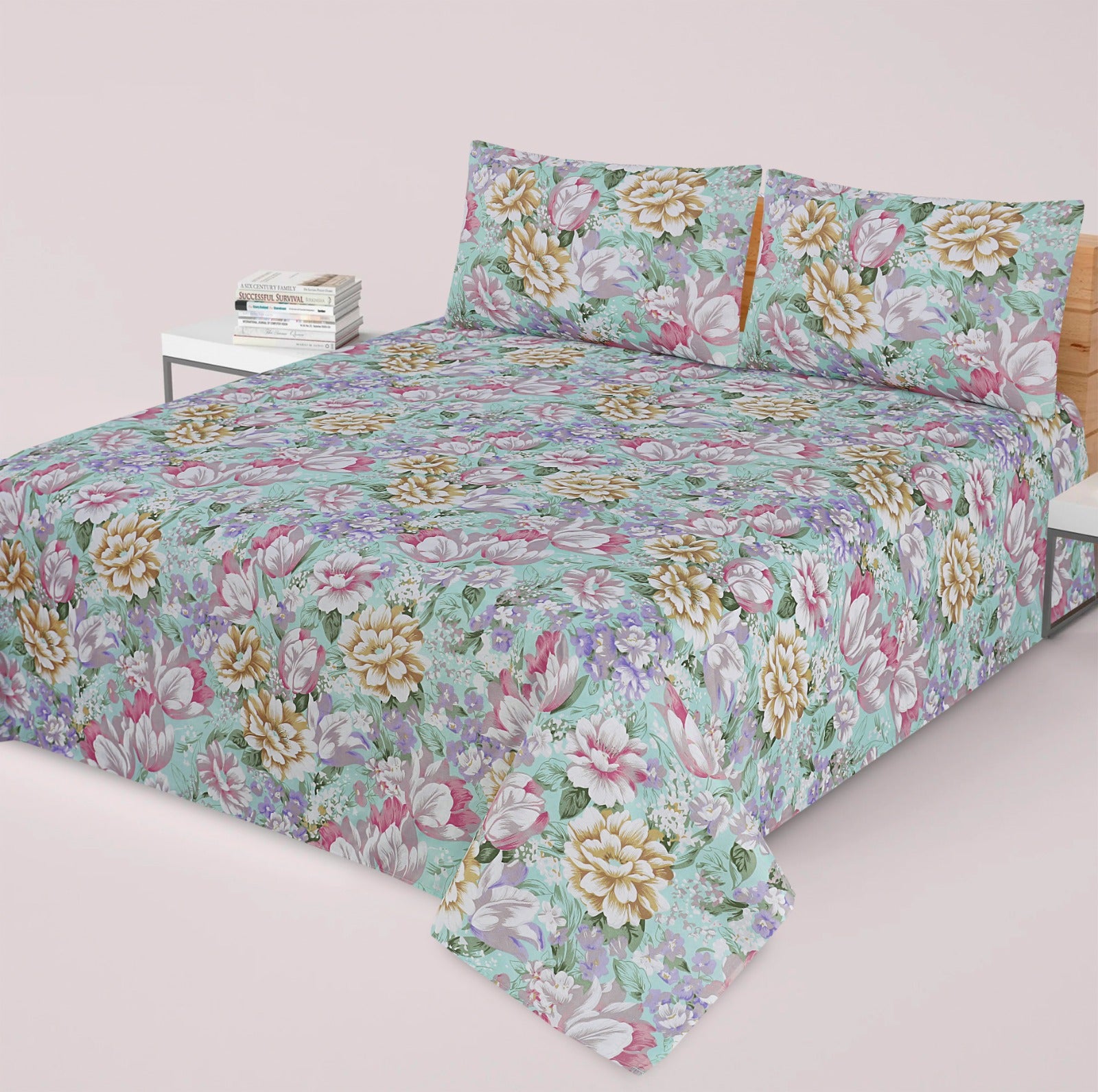 Premium Printed Bed Sheet Set - BM11