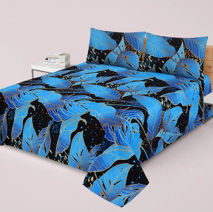 Premium Printed Bed Sheet Set - BM06