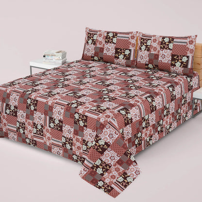 Premium Printed Bed Sheet Set - BM04