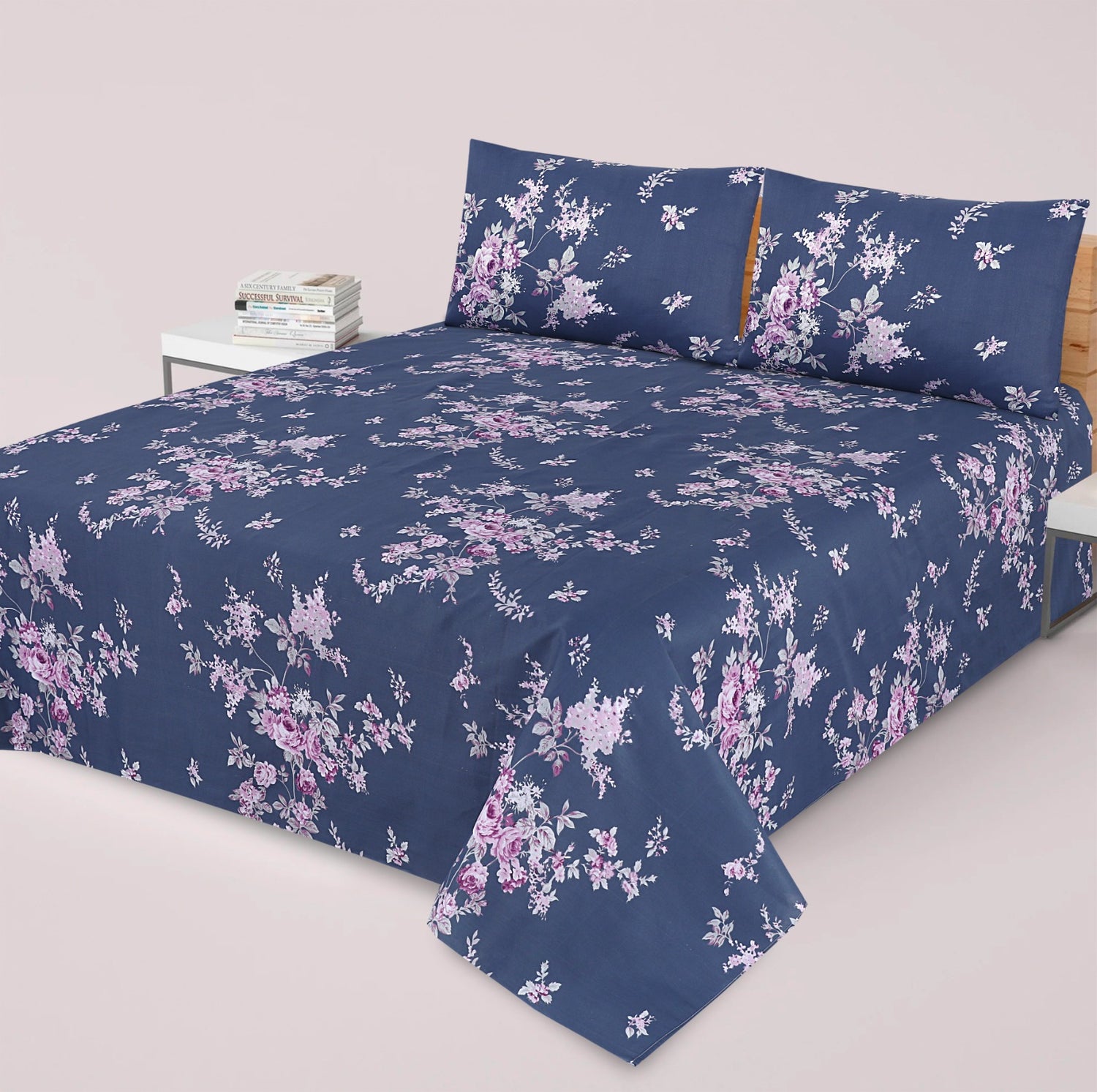 Premium Printed Bed Sheet Set - BM03